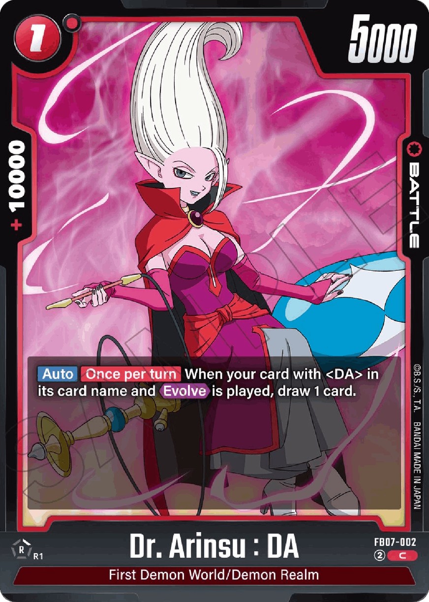 2025 Dragon Ball Super Card Game BOOSTER PACK -WISH FOR SHENRON- Dr. Arinsu: DA #FB07-002 trading card