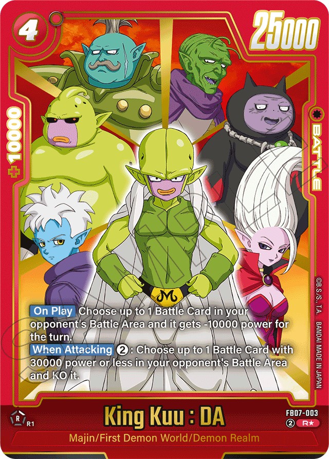 2025 Dragon Ball Super Card Game BOOSTER PACK -WISH FOR SHENRON- King Kuu: DA #FB07-003 trading card