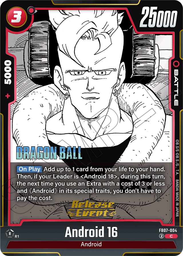 2025 Dragon Ball Super Card Game BOOSTER PACK -WISH FOR SHENRON- Android 16 #FB07-004 trading card