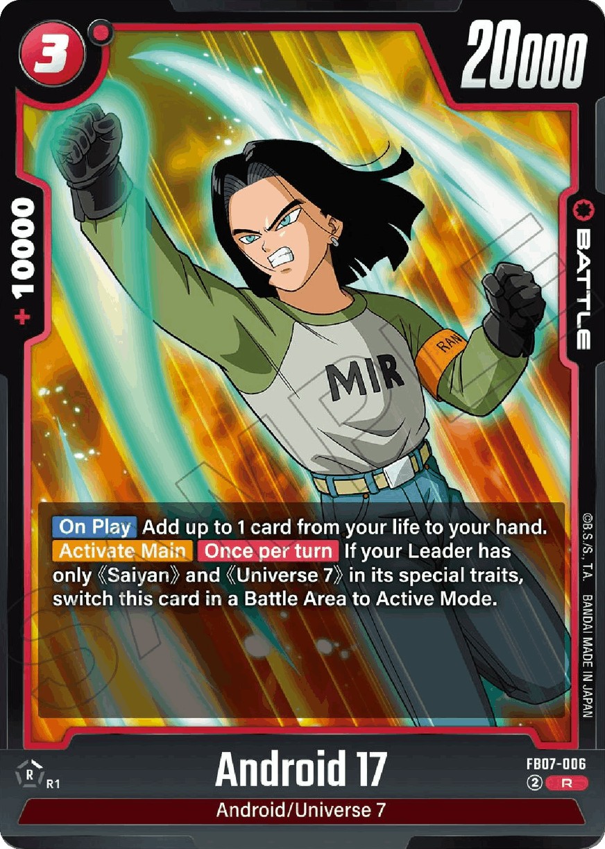 Android 17 (R · Normal) · 2025 · BOOSTER PACK -WISH FOR SHENRON-