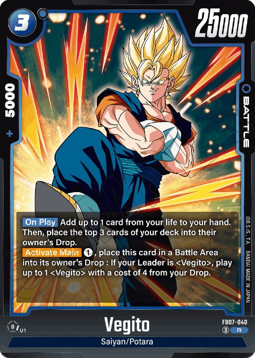 Vegito (R · Normal) · 2025 · BOOSTER PACK -WISH FOR SHENRON-