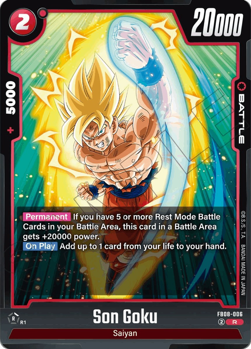 2025 Dragon Ball Super Card Game BOOSTER PACK -SAIYAN's PRIDE- Son Goku #FB08-006 trading card