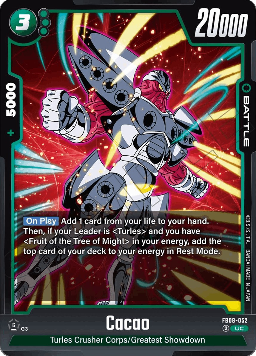 2025 Dragon Ball Super Card Game BOOSTER PACK -SAIYAN's PRIDE- Cacao #FB08-052 trading card