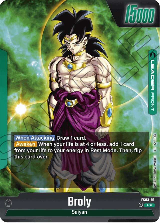 2024 Dragon Ball Super Card Game STARTER DECK -BROLY- Broly #FS03-01 trading card