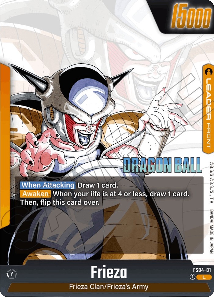 2024 Dragon Ball Super Card Game STARTER DECK -FRIEZA- Frieza #FS04-01 trading card