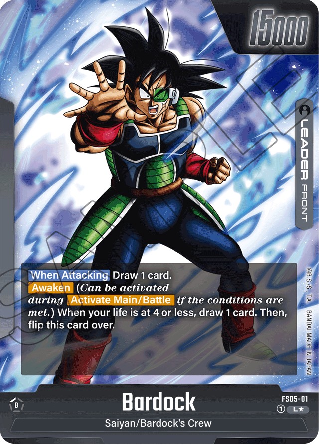 2024 Dragon Ball Super Card Game STARTER DECK -BARDOCK- Bardock #FS05-01 trading card