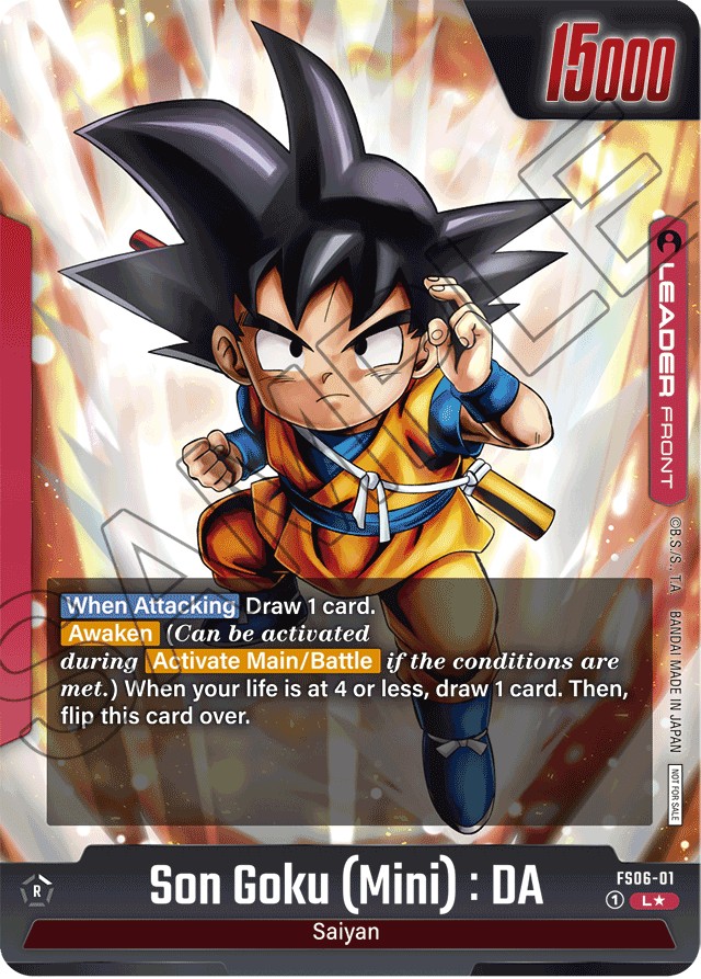 2024 Dragon Ball Super Card Game STARTER DECK -SON GOKU(MINI)- Son Goku (Mini): DA #FS06-01 trading card