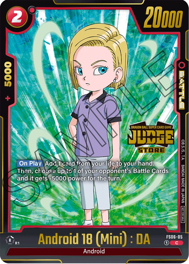 2024 Dragon Ball Super Card Game STARTER DECK -SON GOKU(MINI)- Android 18 (Mini): DA #FS06-05 trading card