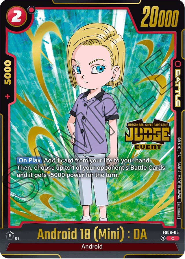 2024 Dragon Ball Super Card Game STARTER DECK -SON GOKU(MINI)- Android 18 (Mini): DA #FS06-05 trading card
