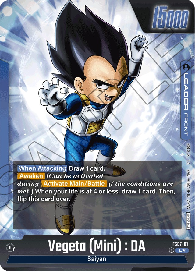 2024 Dragon Ball Super Card Game STARTER DECK -VEGETA(MINI)- Vegeta (Mini): DA #FS07-01 trading card
