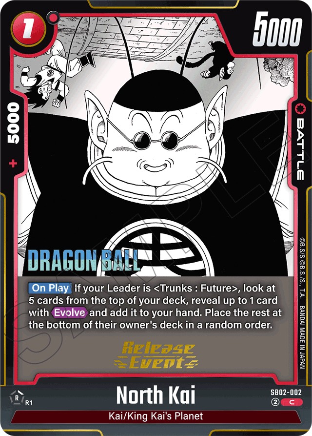 2025 Dragon Ball Super Card Game MANGA BOOSTER 02 North Kai #SB02-002 trading card