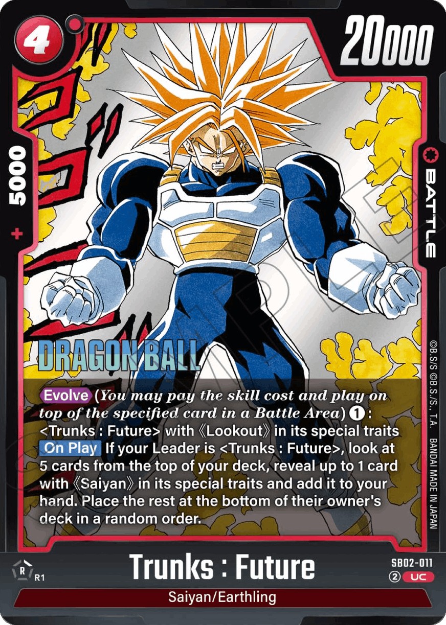 Trunks: Future (Uc · Normal) · 2025 · MANGA BOOSTER 02