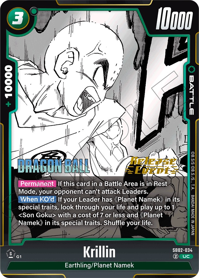 Krillin (Promo · Uc · Normal) · 2025 · MANGA BOOSTER 02