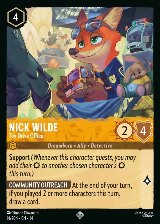 Nick Wilde - Toy Drive Officer (Super Rare · Normal)