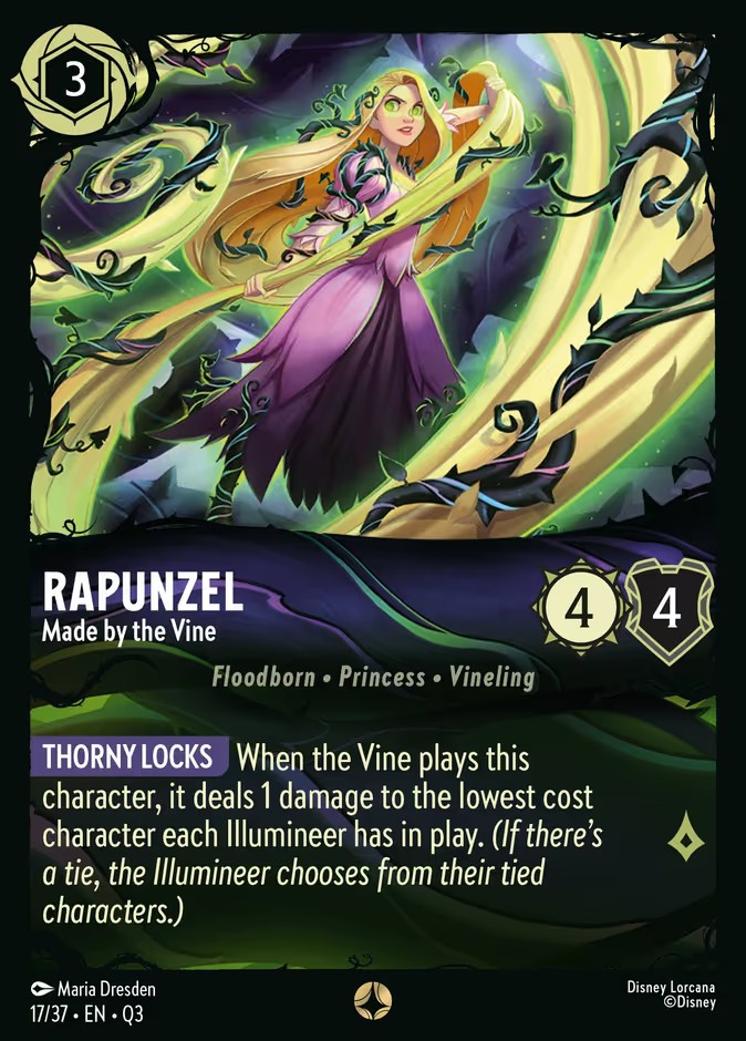 2026 Disney Lorcana Hunny Rescue β Illumineer's Quest Rapunzel - Made by the Vine #17 trading card