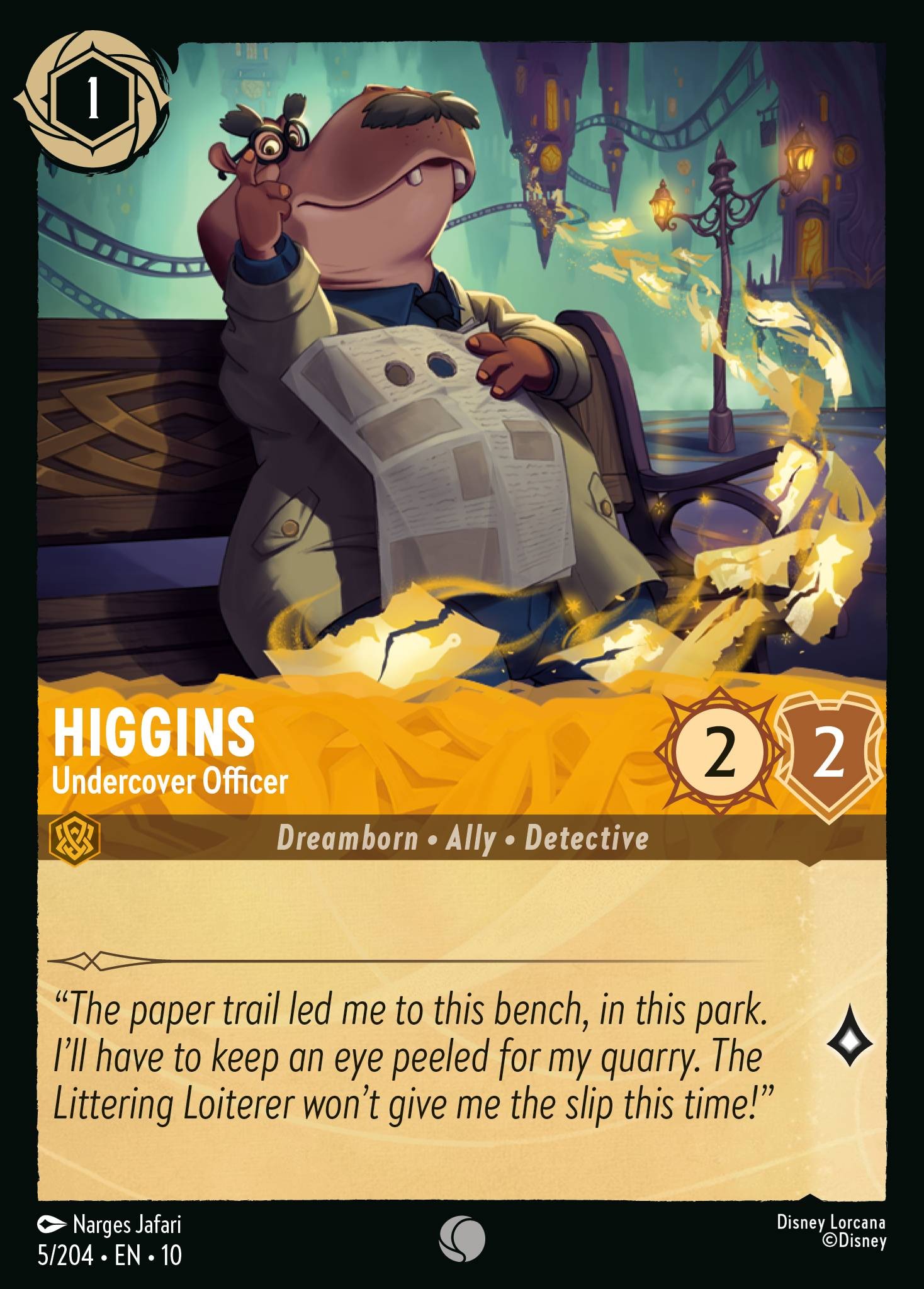 Higgins - Undercover Officer (Common · Normal)