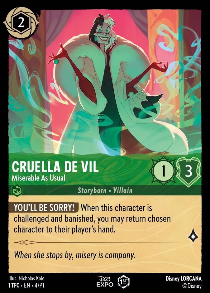 Cruella De Vil - Miserable As Usual (Promo · Holo)