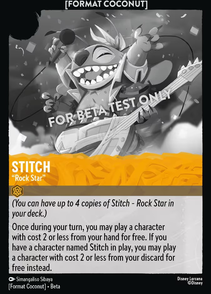 Stitch - "Rock Star" (Promo · Normal)