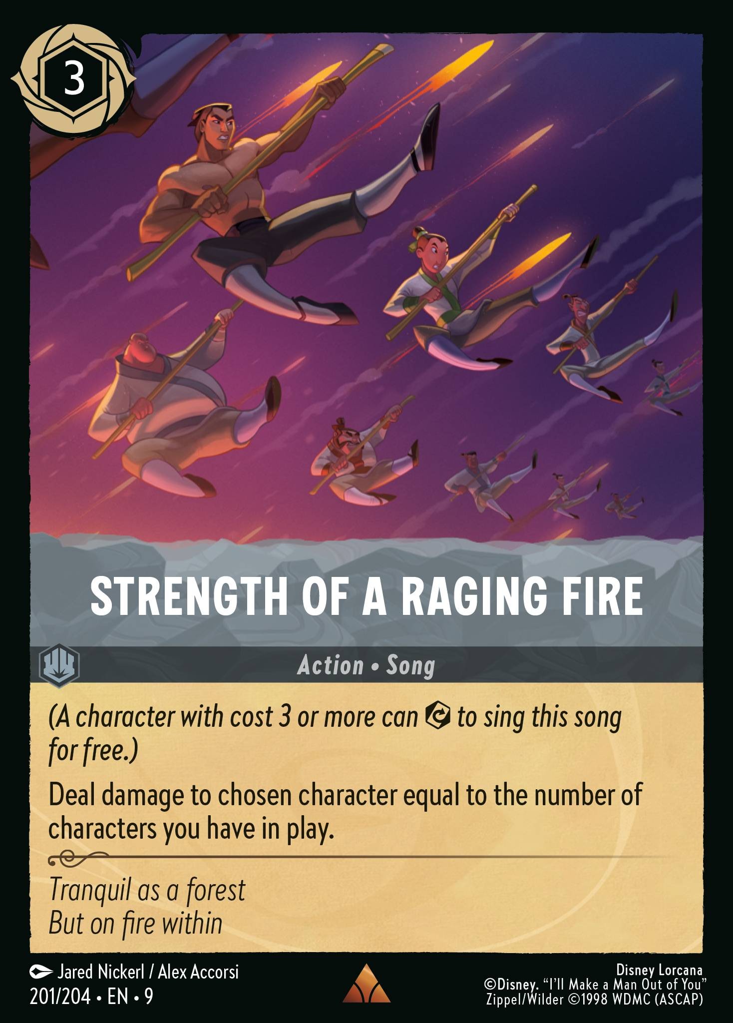 2025 Disney Lorcana Fabled 2025 Disney Lorcana Fabled #201 trading card