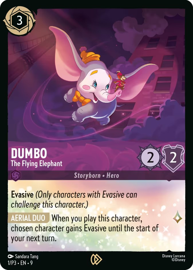 2025 Disney Lorcana Promo Set 3 Dumbo - The Flying Elephant #1 trading card