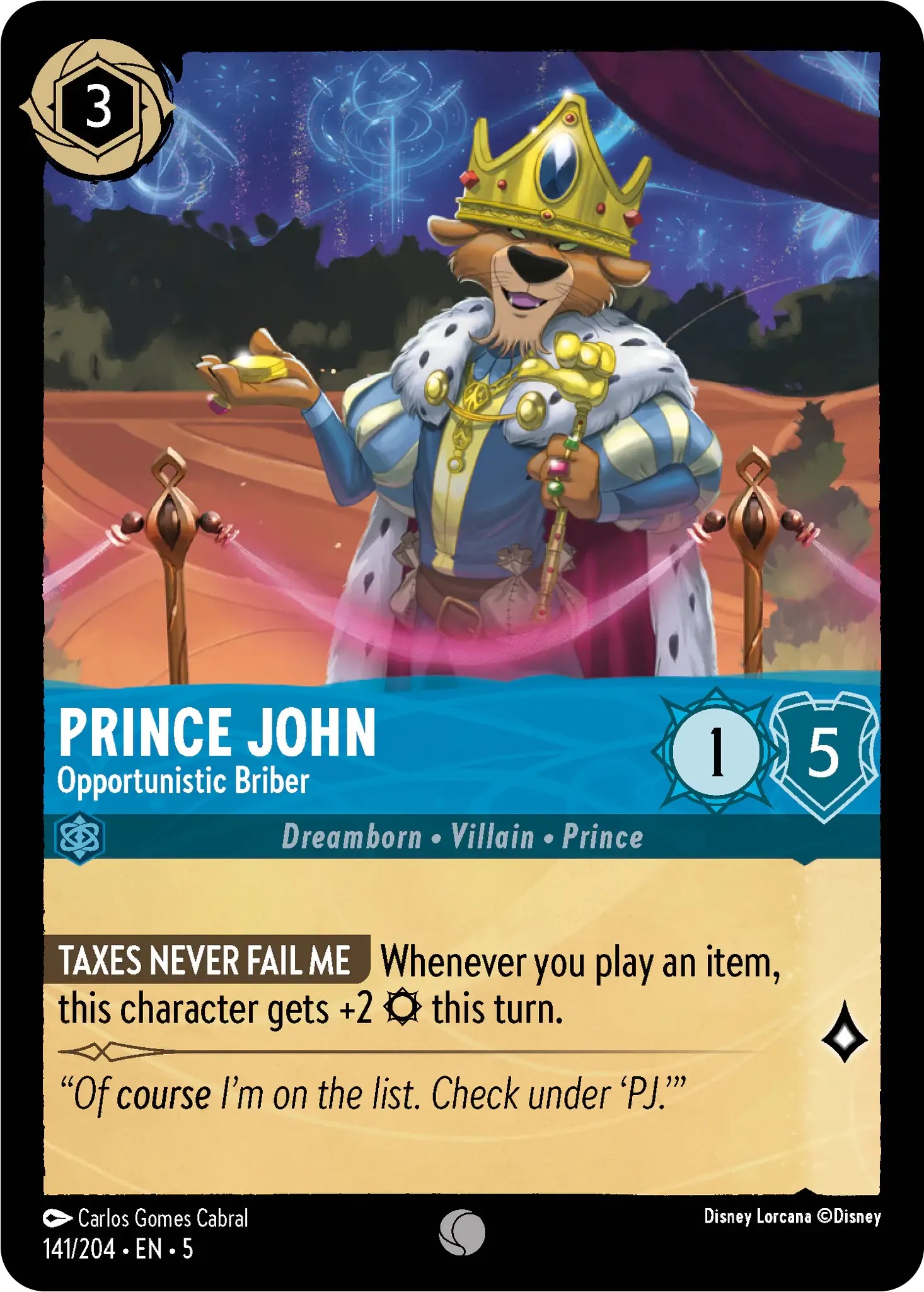 Prince John - Opportunistic Briber - Image 1
