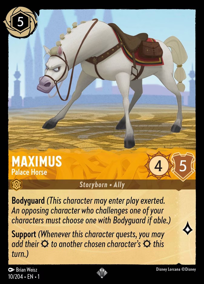 2023 Disney Lorcana The First Chapter Maximus - Palace Horse #10 trading card