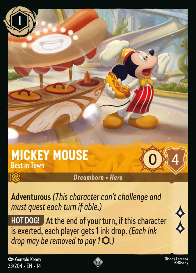 Mickey Mouse - Best in Town (Super Rare · Normal)