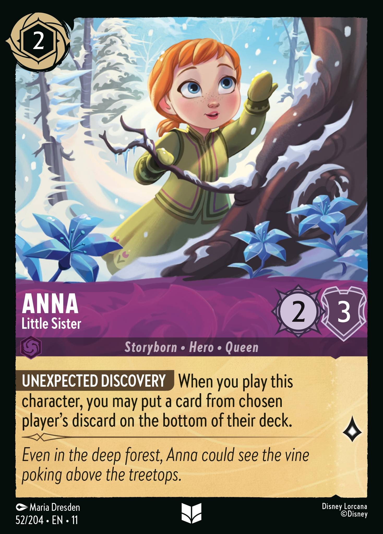 2026 Disney Lorcana Winterspell 2026 Disney Lorcana Winterspell #52 trading card