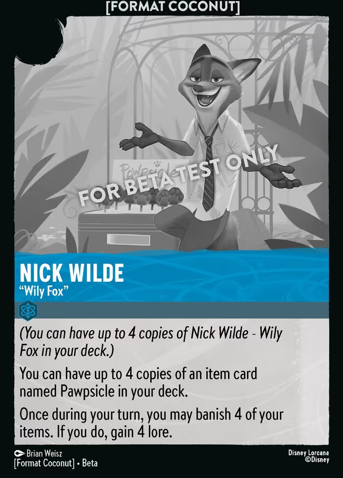 Nick Wilde - "Wily Fox" (Promo · Normal)