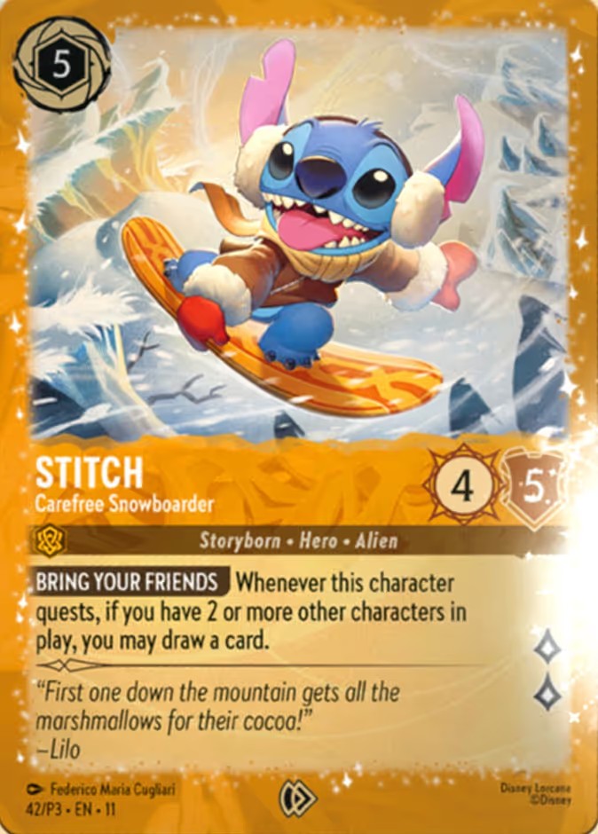 Stitch - Carefree Snowboarder - Image 1