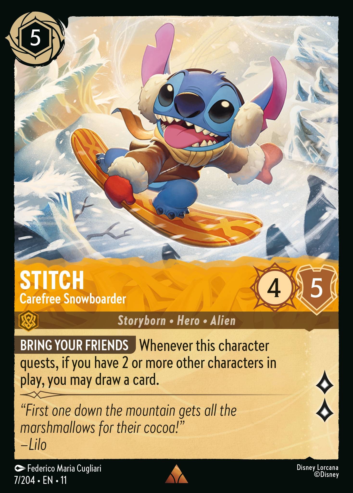 2026 Disney Lorcana Winterspell 2026 Disney Lorcana Winterspell #7 trading card