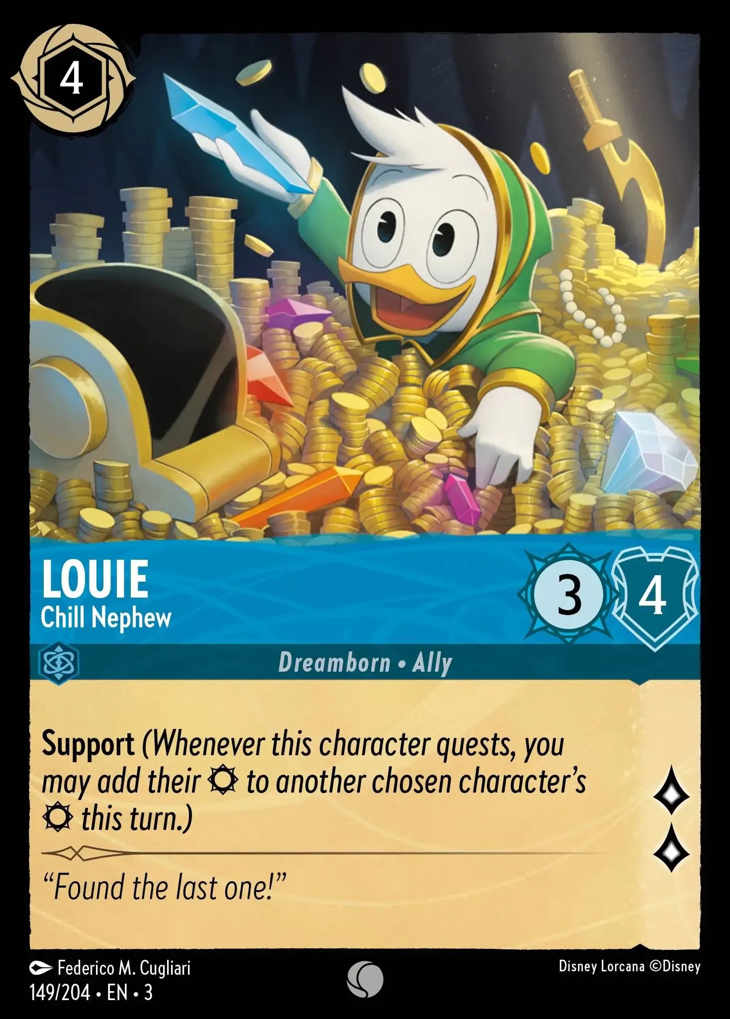2024 Disney Lorcana Into the Inklands 2024 Disney Lorcana Into the Inklands #149 trading card