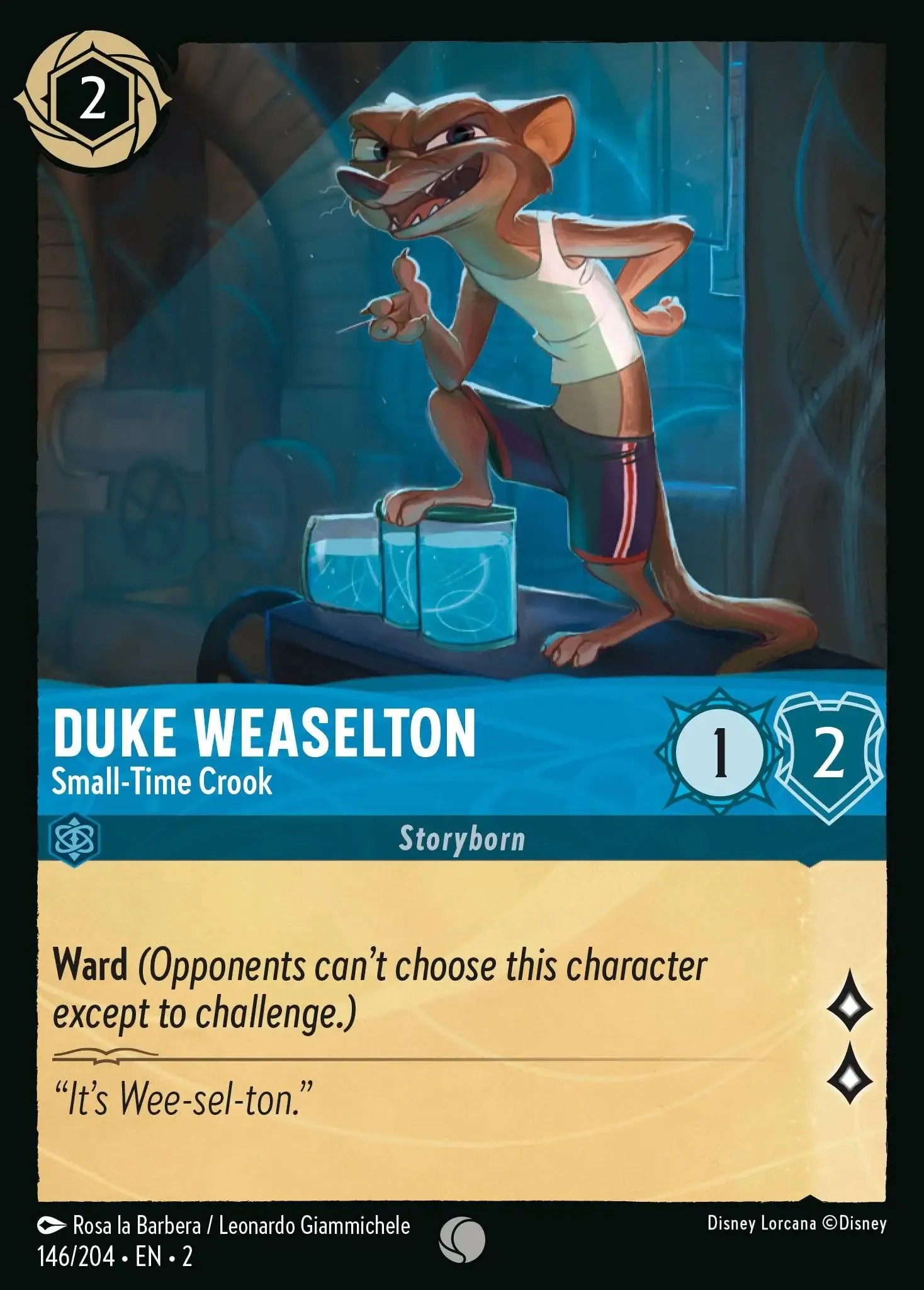 Duke Weaselton - Small-Time Crook - Image 1