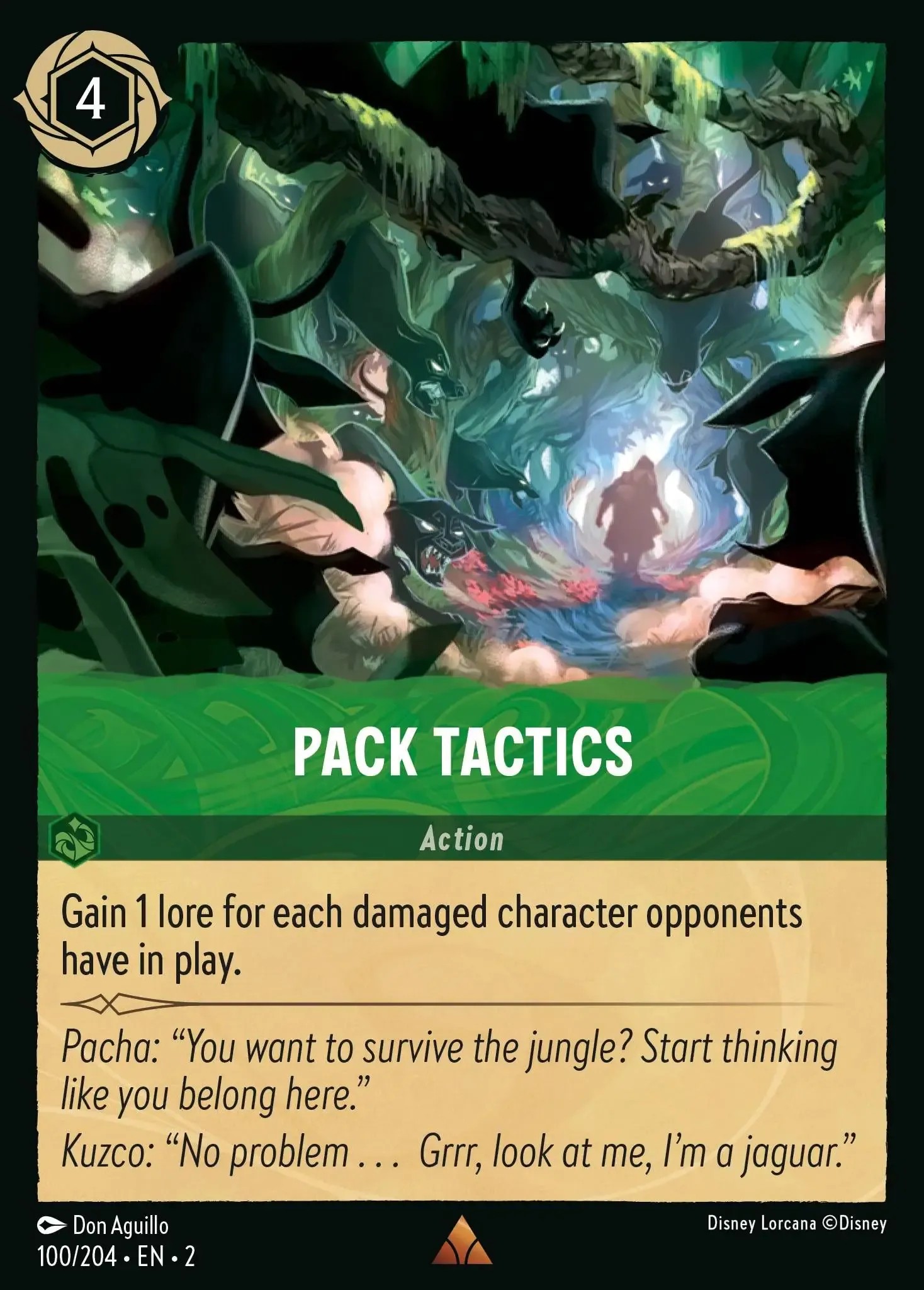 2023 Disney Lorcana Rise of the Floodborn Pack Tactics #100 trading card