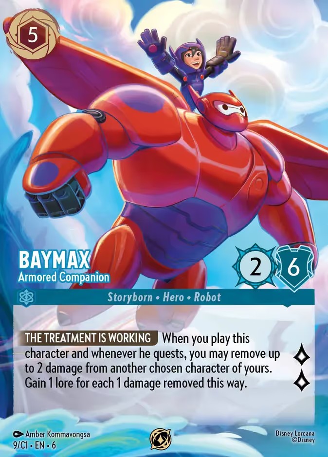 2024 Disney Lorcana Challenge Promo Baymax - Armored Companion #9 trading card