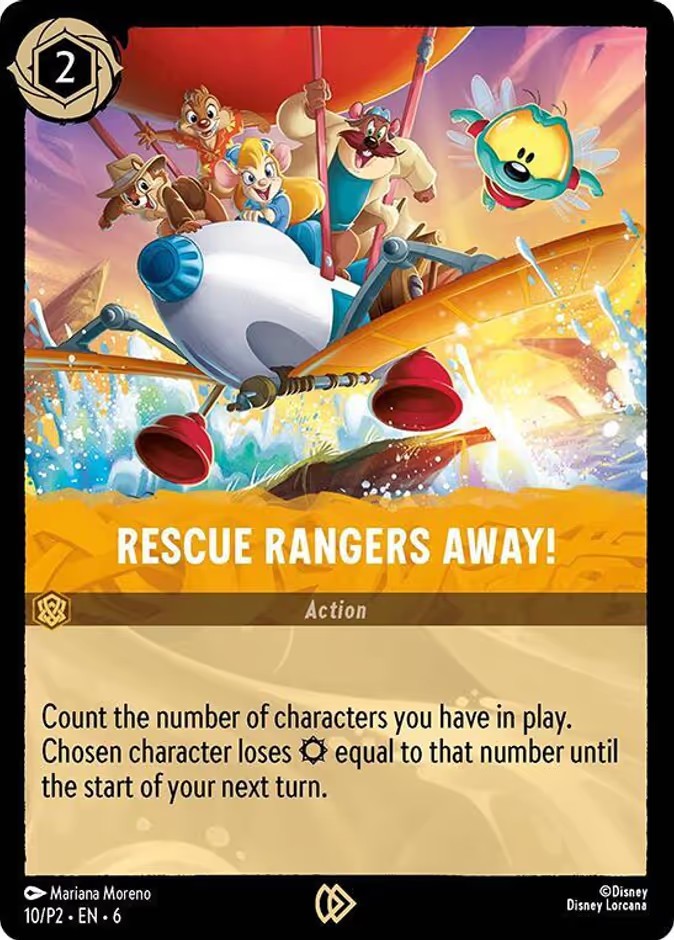 2024 Disney Lorcana Promo Set 2 Rescue Rangers Away! #10 trading card