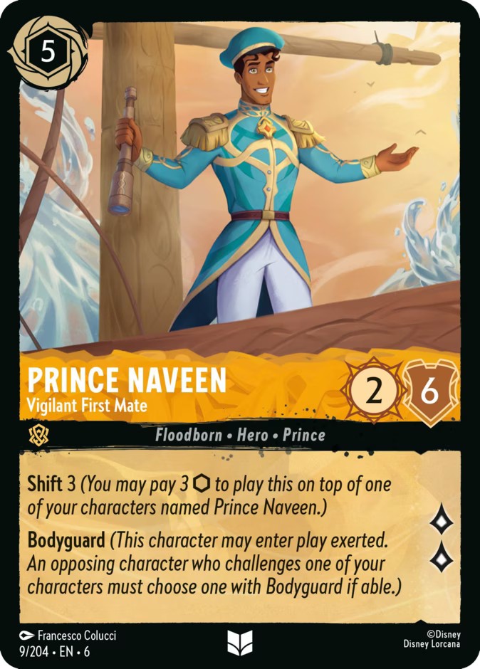 Prince Naveen - Vigilant First Mate (Uncommon · Normal)