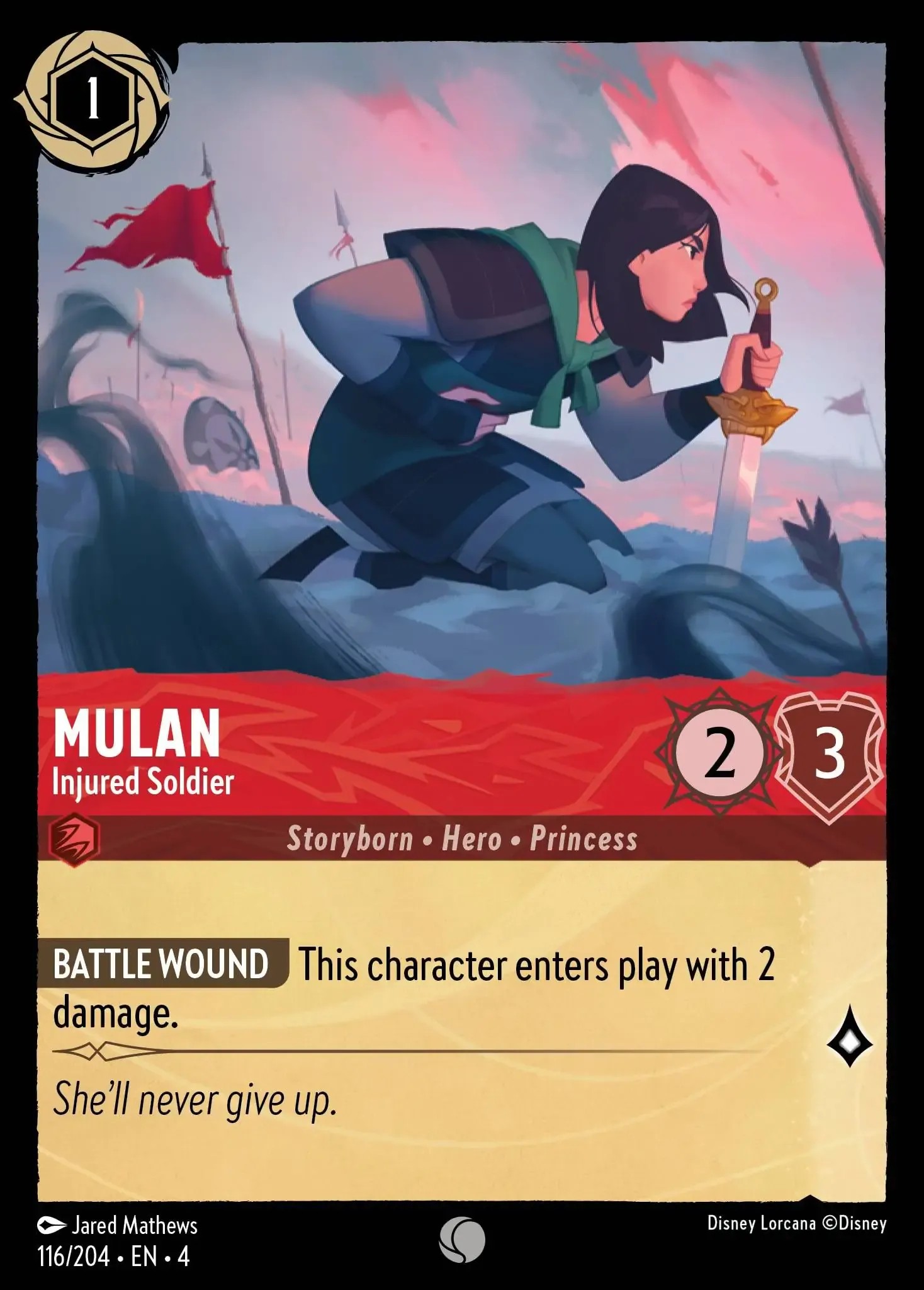 Mulan - Injured Soldier - Image 1