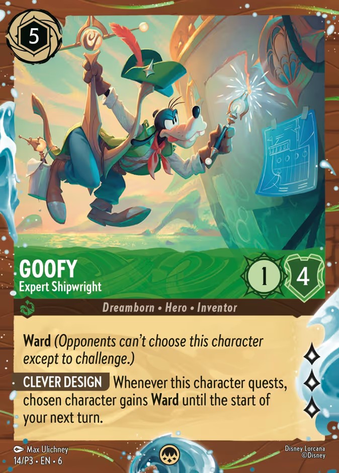 2025 Disney Lorcana Promo Set 3 Goofy - Expert Shipwright #14 trading card