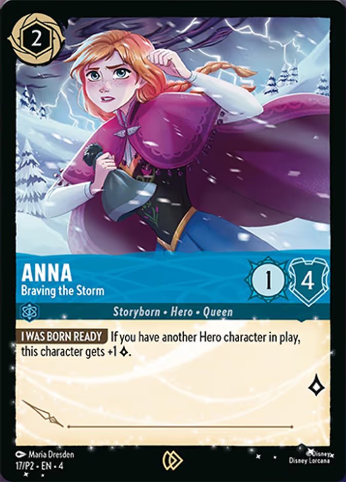 2024 Disney Lorcana Promo Set 2 Anna - Braving the Storm #17 trading card