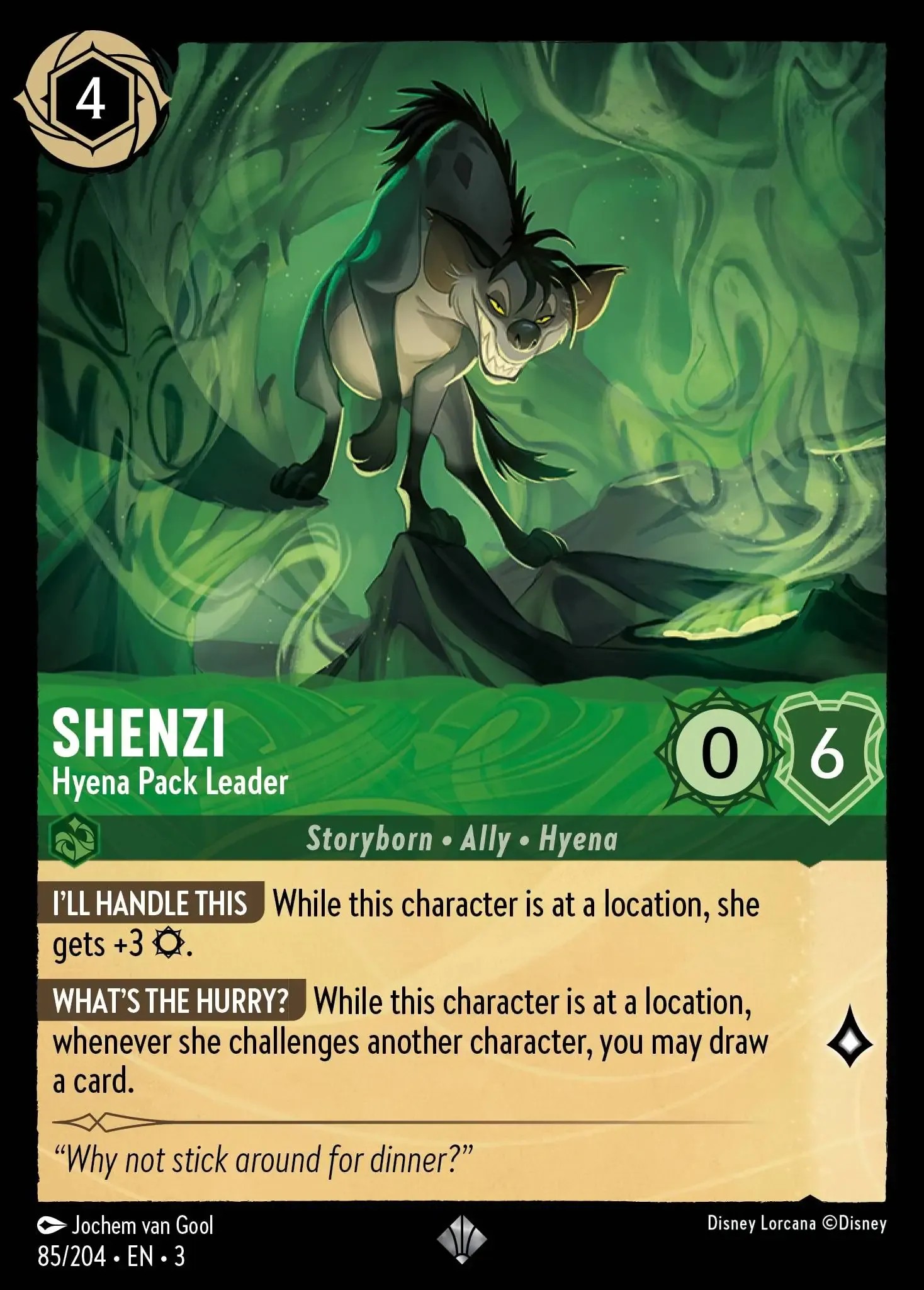 2024 Disney Lorcana Into the Inklands 2024 Disney Lorcana Into the Inklands #85 trading card