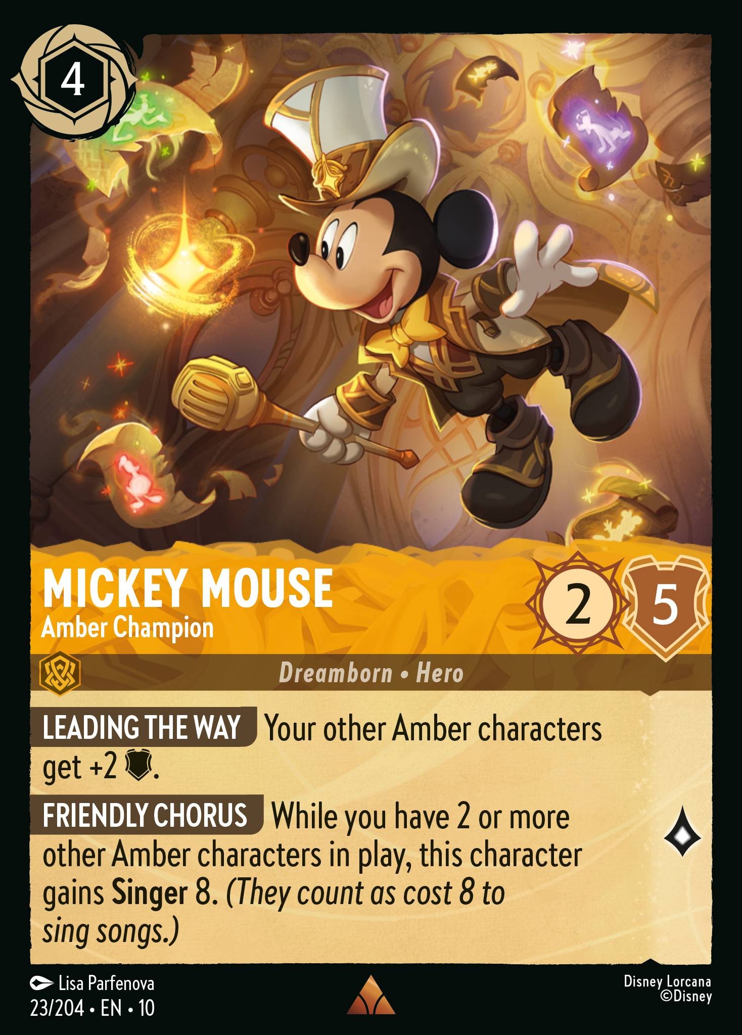 Mickey Mouse - Amber Champion (Rare · Normal)