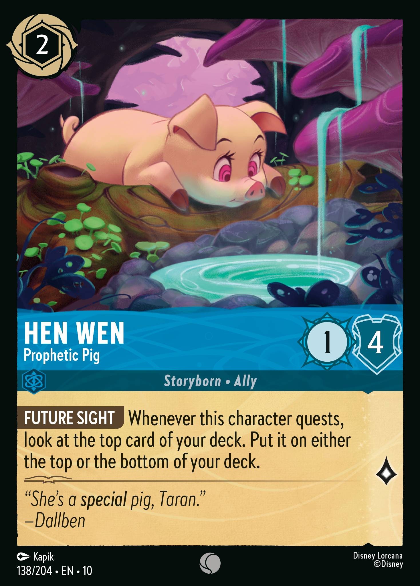 Hen Wen - Prophetic Pig - Image 1