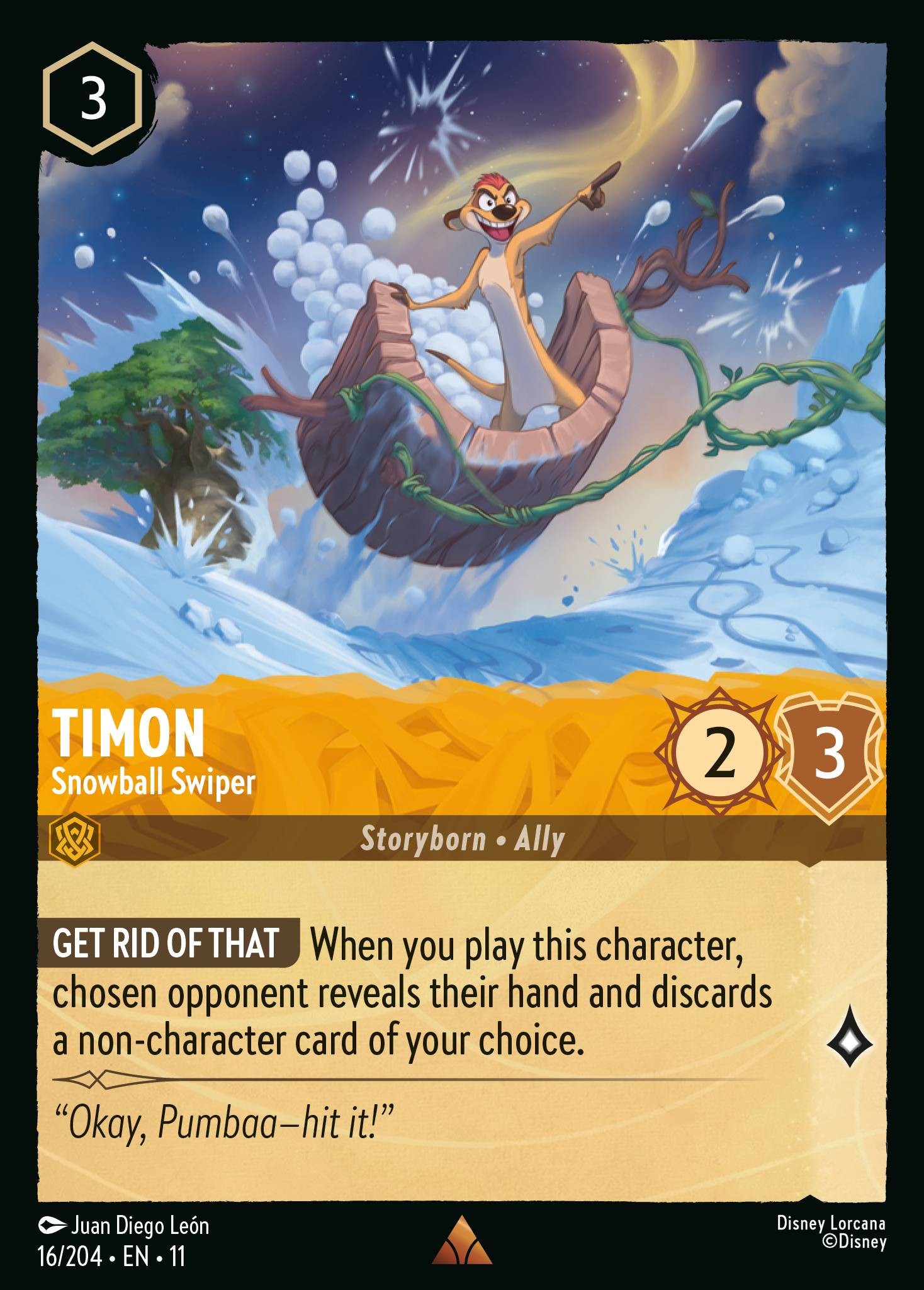 Timon - Snowball Swiper (Rare · Normal)