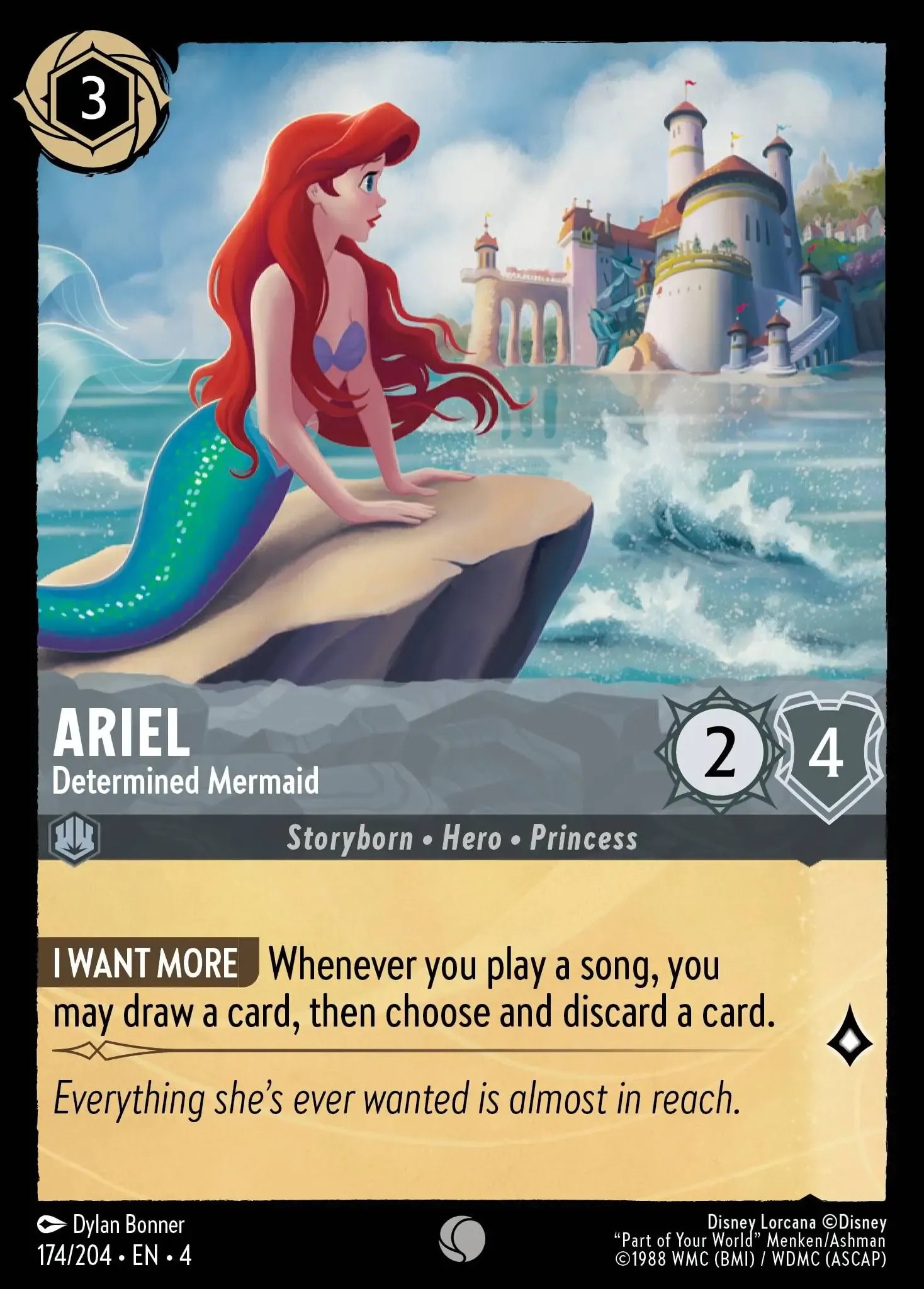 2024 Disney Lorcana Ursula's Return 2024 Disney Lorcana Ursula's Return #174 trading card