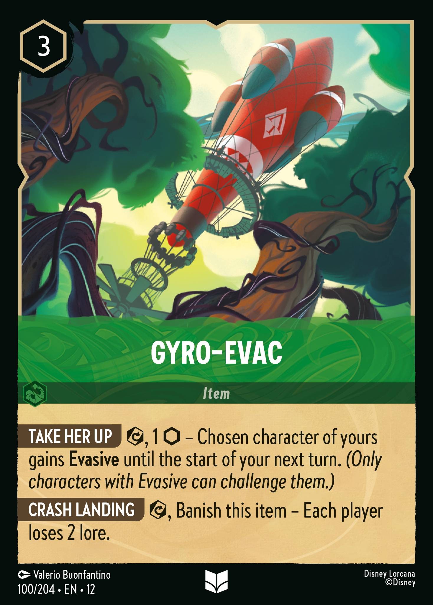 2026 Disney Lorcana Wilds Unknown Gyro-Evac #100 trading card