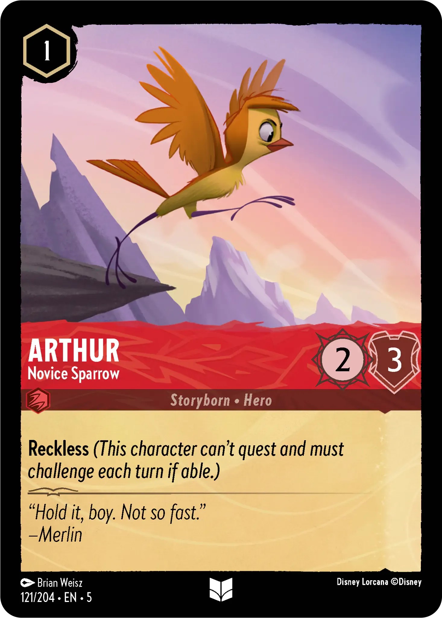 Arthur - Novice Sparrow - Image 1