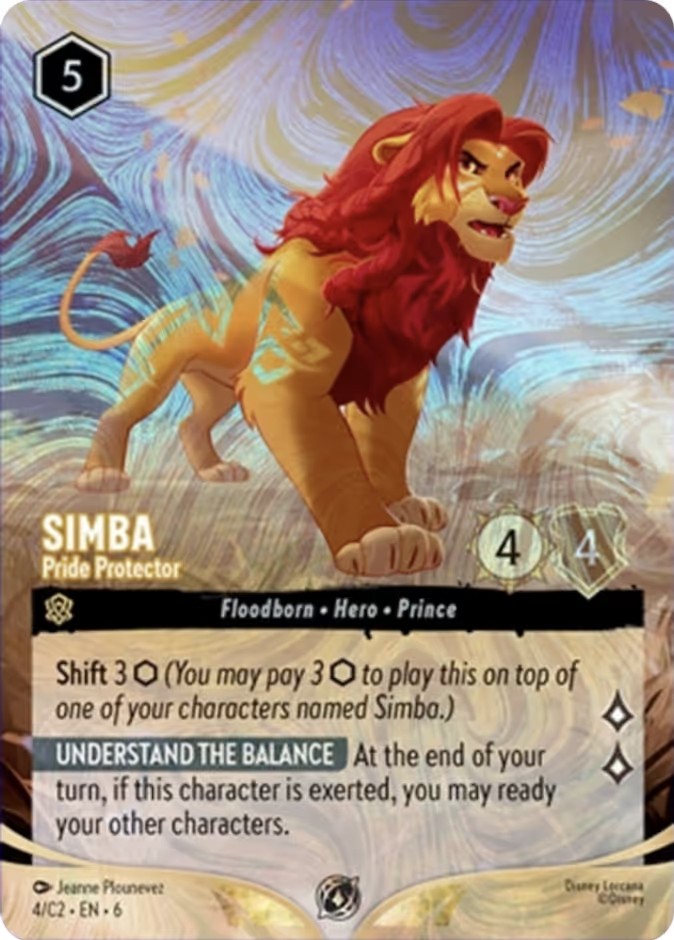 2026 Disney Lorcana Lorcana Challenge Year 3 Simba - Pride Protector #4 trading card