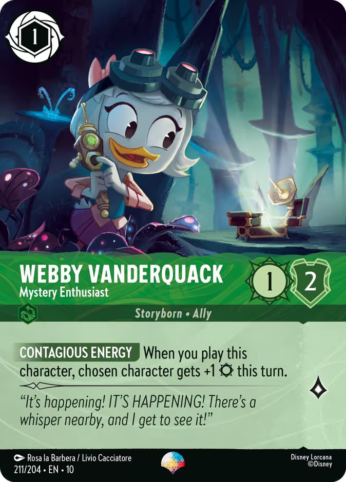 2025 Disney Lorcana Whispers in the Well 2025 Disney Lorcana Whispers in the Well #211 trading card