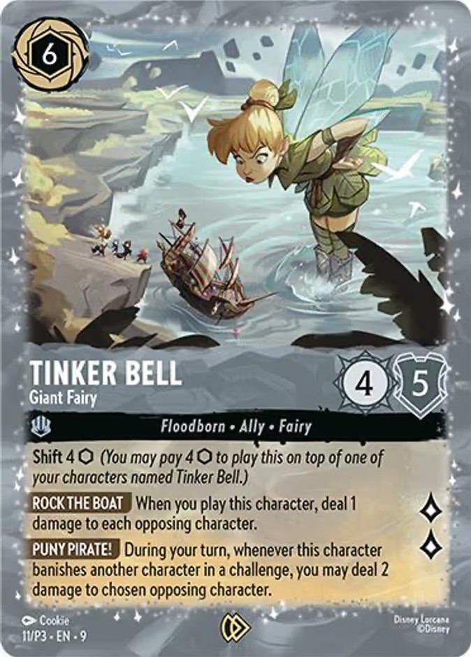 2025 Disney Lorcana Promo Set 3 Tinker Bell - Giant Fairy #11 trading card